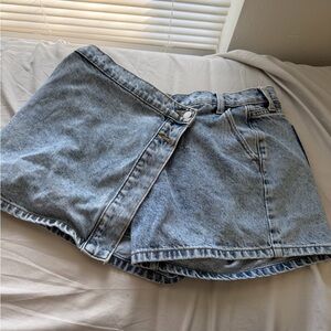 Altar'd State Blue Denim Mini Skirt